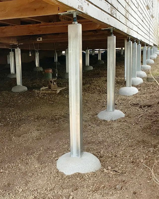 New steel stumps installed under home Cairns restumping